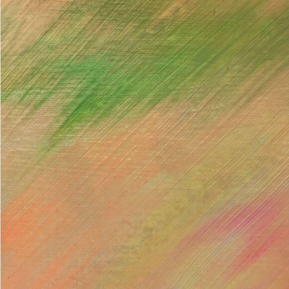 Custom Acrylic Painting Yellow Green Orange Pink - Picture 3 of 6